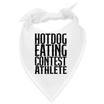 Hotdog Eating Contest Athlete - Bandana - Weiß - Vorne