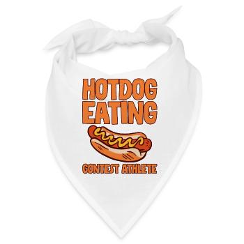 Hotdog Eating Contest Athlete 4 - Bandana - Weiß - Vorne