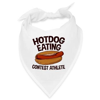 Hotdog Eating Contest Athlete 2 - Bandana - Weiß - Vorne