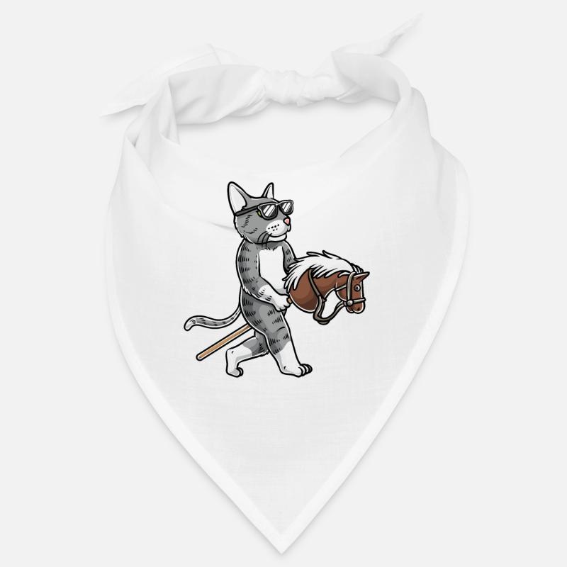 Drôle de passe-temps Horsing chat Bandana