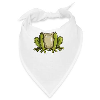 Lustiger Frosch Halloween Verkleidung für Kinder - Bandana - Weiß - Vorne