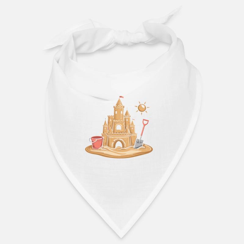 Art créatif des châteaux de sable sur la plage | Sculptures Bandana