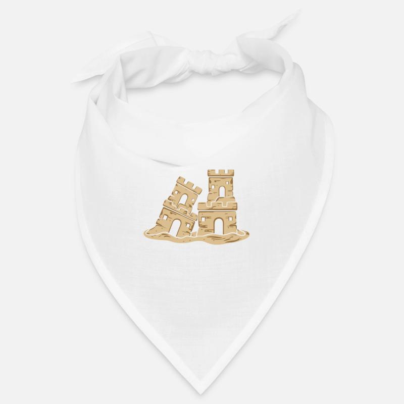 Art créatif des châteaux de sable sur la plage | Sculptures Bandana
