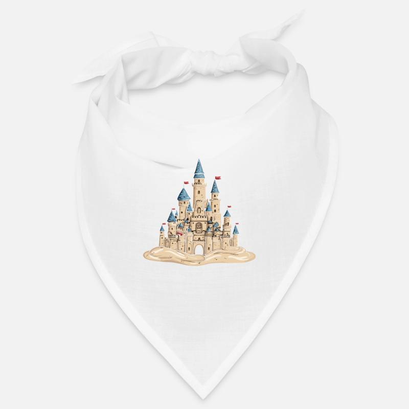Art créatif des châteaux de sable sur la plage | Sculptures Bandana