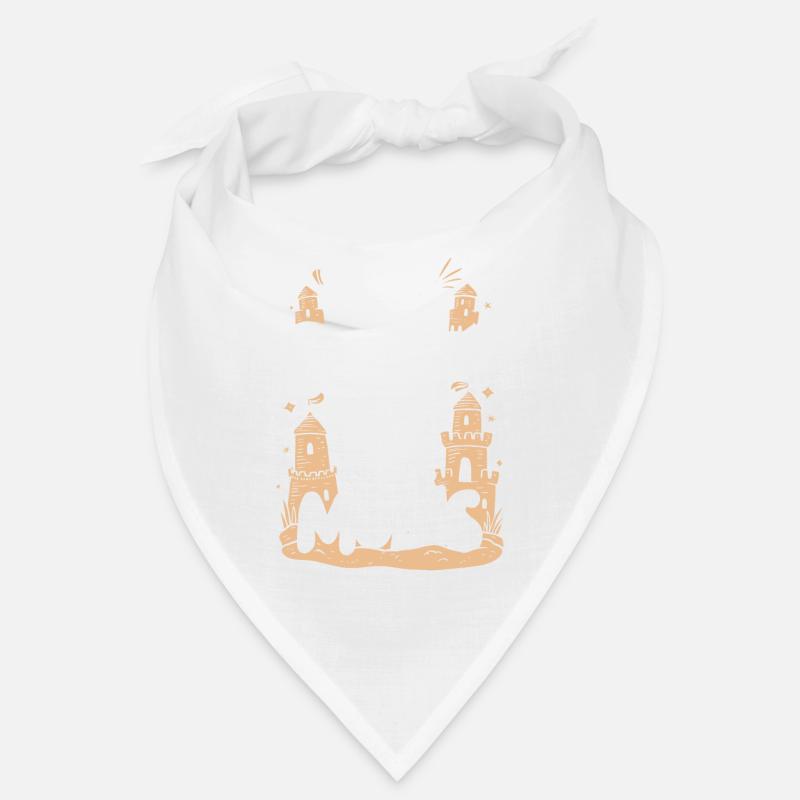 Art créatif des châteaux de sable sur la plage | Sculptures Bandana