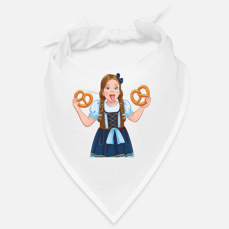 MÄDCHEN DIRNDL BREZEL Bandana
