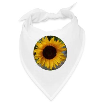 Sonnenblume Geburtstagsbume - Bandana - Weiß - Vorne