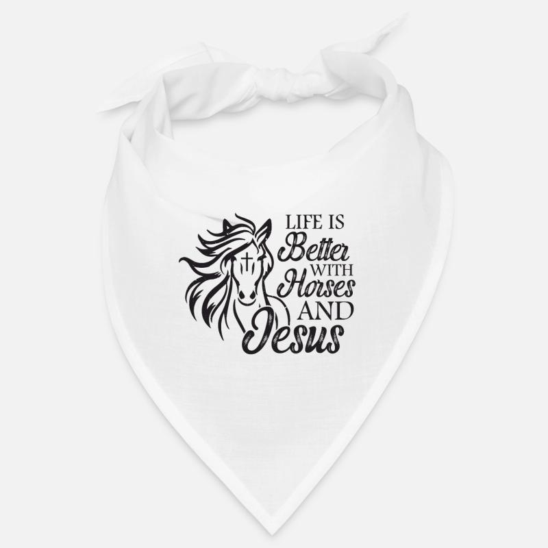 Jésus et les chevaux Équitation Bandana