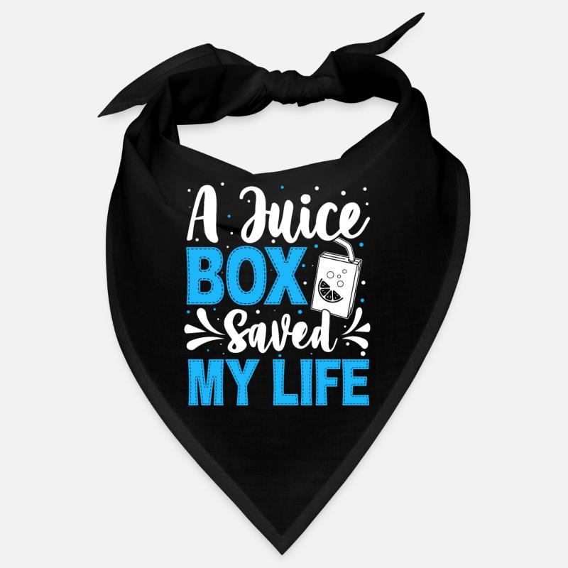 A Juice Box Saved My Life Funny Diabetic Blue Bandana