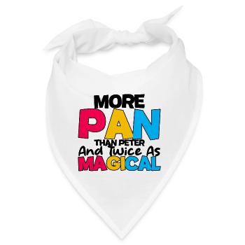More Pan Than Peter And Twice As Magical 4 - Bandana - Weiß - Vorne
