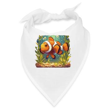Clownfish Clownfische Clownfisch - Bandana - Weiß - Vorne