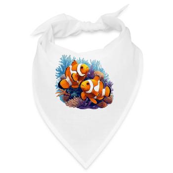 Clownfish Clownfische Clownfisch - Bandana - Weiß - Vorne