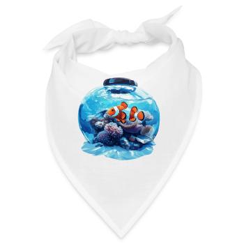 Clownfish Clownfische Clownfisch - Bandana - Weiß - Vorne