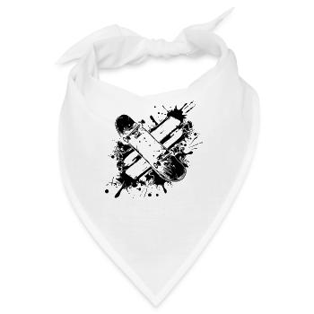 Skateboard Graffiti - Bandana - Weiß - Vorne