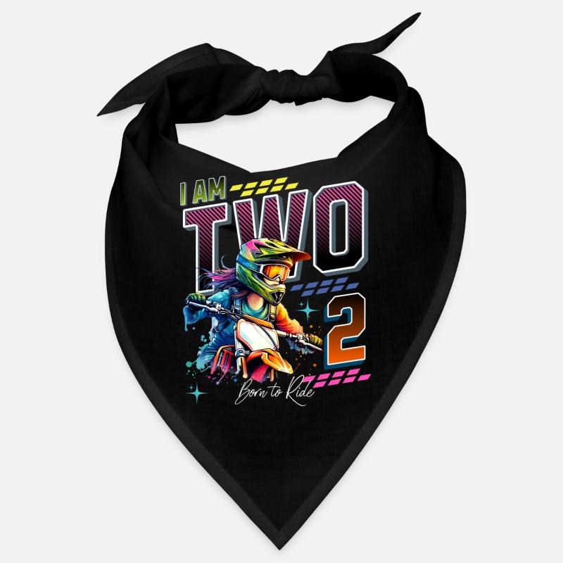 Filles de motocross 2e anniversaire Bandana