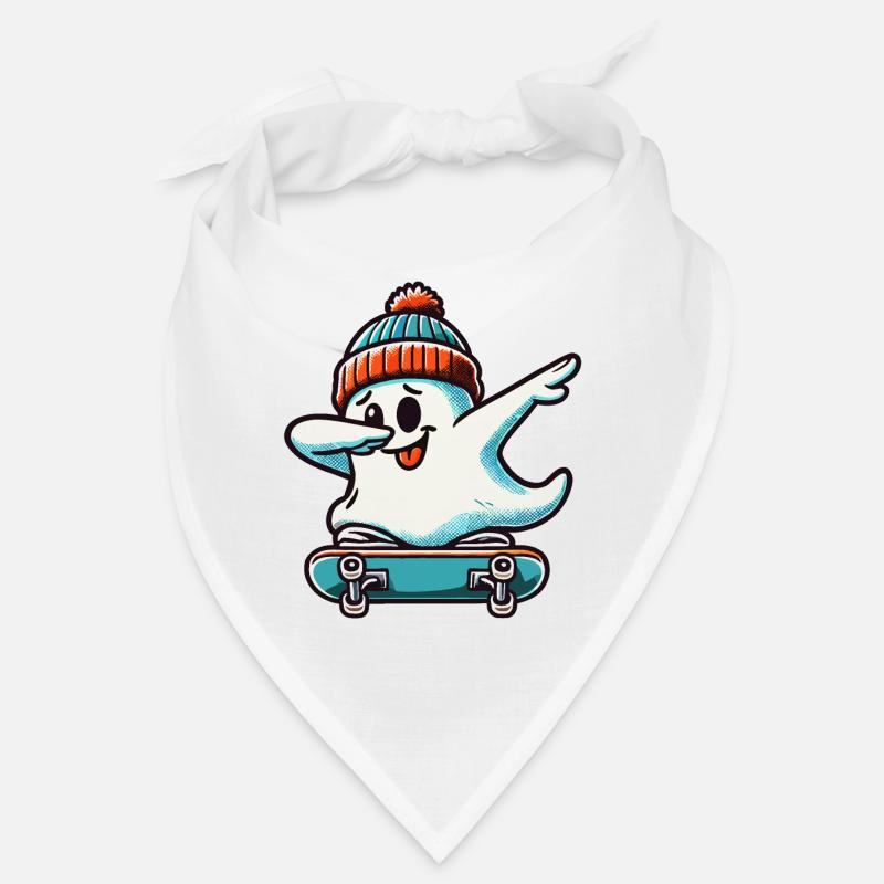 Skateboaring Dabbing Ghost Skateboard Dab Bandana