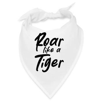 Roar Like A Tiger - Bandana - Weiß - Vorne