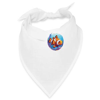 Clownfish Clownfische Clownfisch - Bandana - Weiß - Vorne