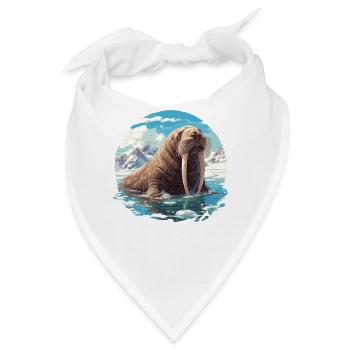 Walrus Walrosse Walross - Bandana - Weiß - Vorne