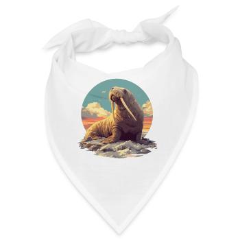 Walrus Walrosse Walross - Bandana - Weiß - Vorne