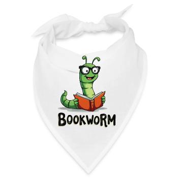 BÜCHERWURM - Bandana - Weiß - Vorne