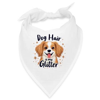 HUNDEHAARE SIND MEIN GLITZER - Bandana - Weiß - Vorne