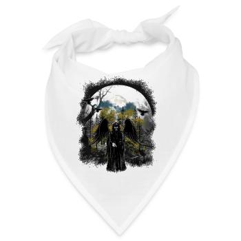 Halloween Kreatur Engel okkult spirituell Wald - Bandana - Weiß - Vorne