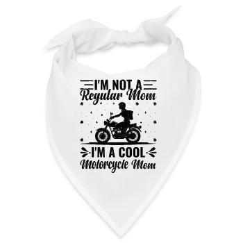 Ich bin keine normale Mutter Ich bin eine coole Motorrad-Mutter - Bandana - Weiß - Vorne