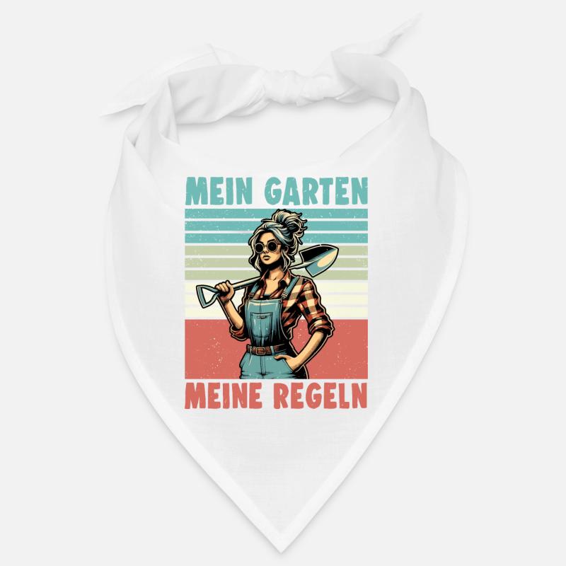 Garten Geschenk Gärtnerin Geburtstag Geschenk - Bandana - Weiß