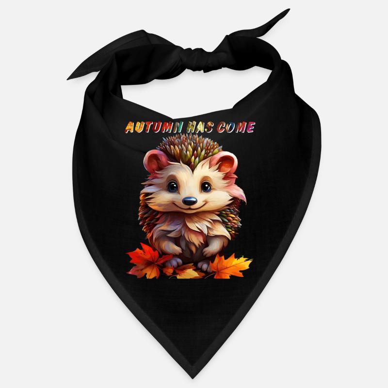 HEDGEHOG AUTUMN HAS COME Bandana