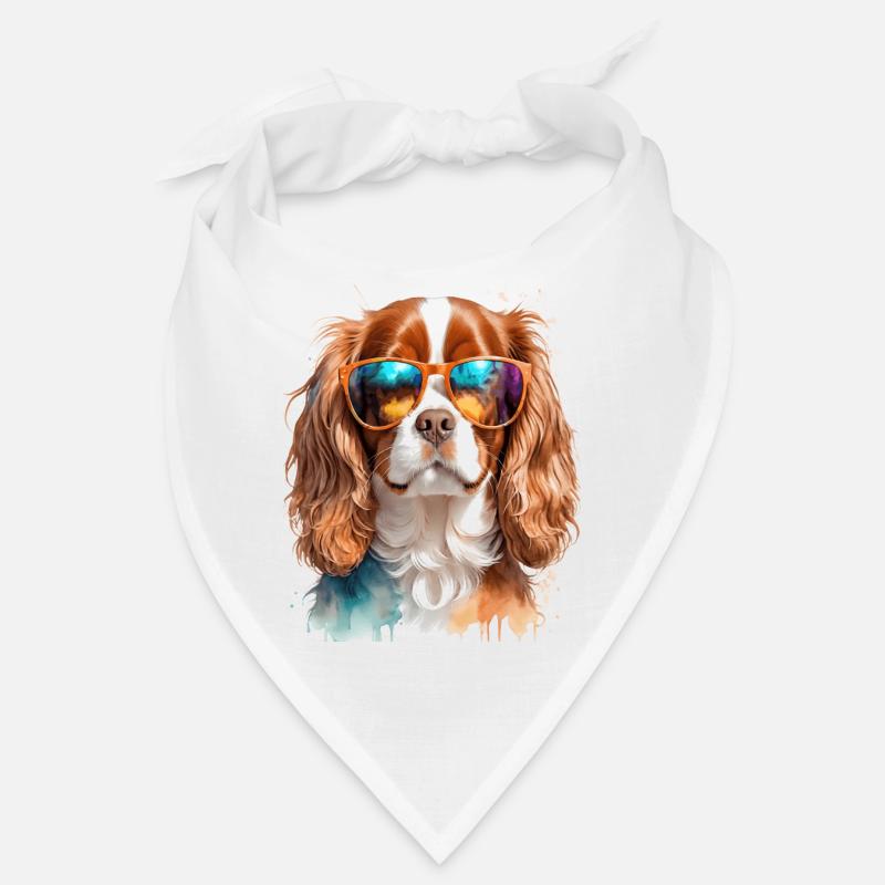 Cavalier King Charles Spaniel Sonnenbrille Hund Bandana