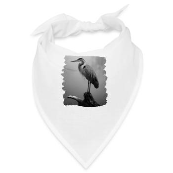 Heron Reiher - Bandana - Weiß - Vorne
