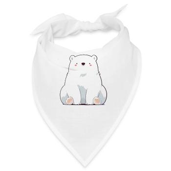 Polar Bear Eisbären Eisbär - Bandana - Weiß - Vorne