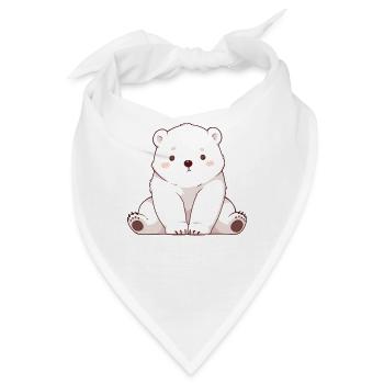 Polar Bear Eisbären Eisbär - Bandana - Weiß - Vorne