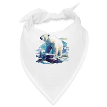 Polar Bear Eisbären Eisbär - Bandana - Weiß - Vorne