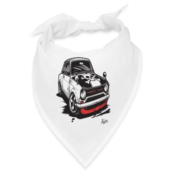 Supercooler JDM-Piraten-Retro-Sportwagen - Bandana - Weiß - Vorne