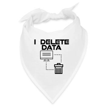I Delete Data 2 - Bandana - Weiß - Vorne