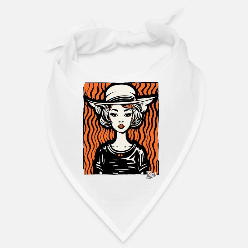 Une dame avec un chapeau Bandana