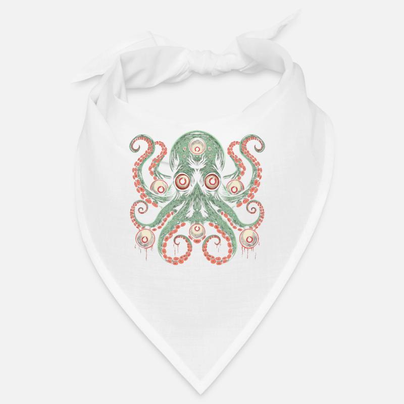 Weirdcore Aesthetic Octopus Eyeballs Cthulhu St Bandana