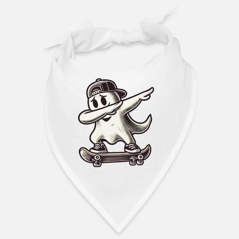 Skateboaring Dabbing Ghost Skateboard Dab Bandana