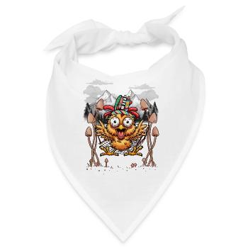 Western Huhn Wilder Westen Hängematte chillen - Bandana - Weiß - Vorne