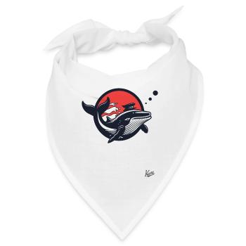 Seefahrer-Matrose-Wal - Bandana - Weiß - Vorne