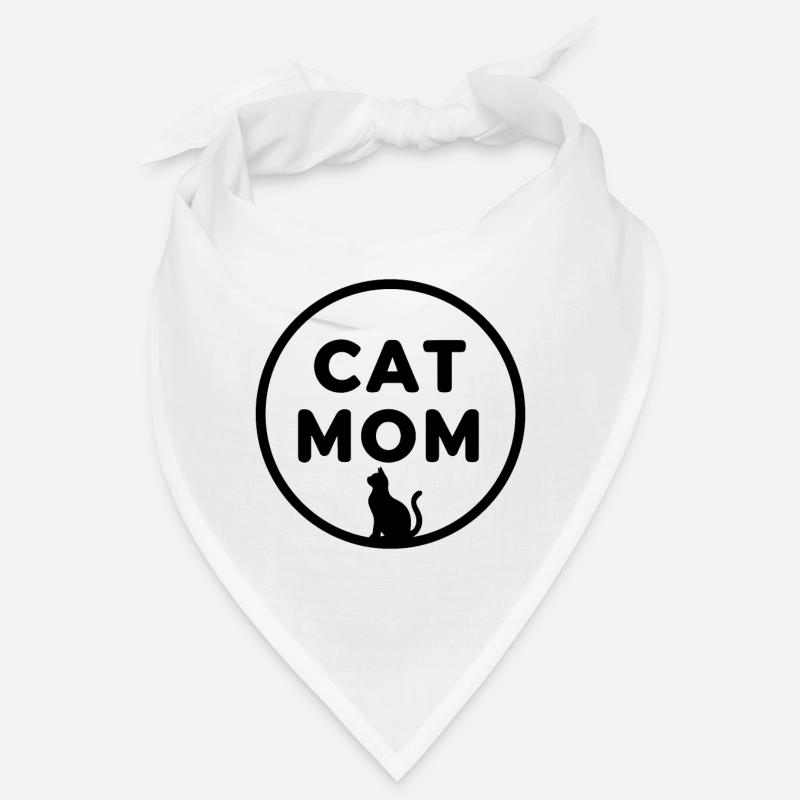 CAT MOM (DARK TEXT DESIGN) Bandana