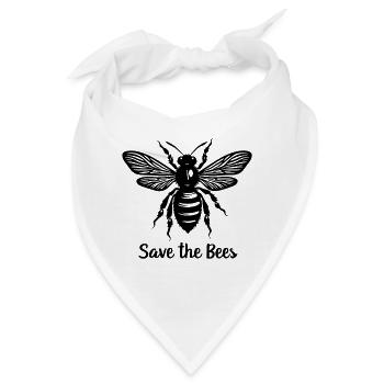 RETTET DIE BIENEN - Bandana - Weiß - Vorne