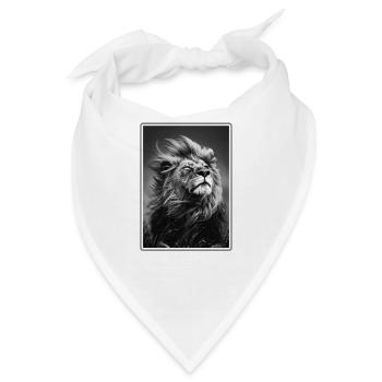 Lion Löwen Löwe - Bandana - Weiß - Vorne
