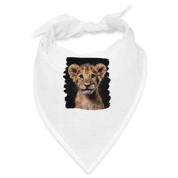 Lion Löwen Löwe - Bandana - Weiß - Vorne