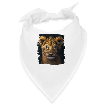 Lion Löwen Löwe - Bandana - Weiß - Vorne