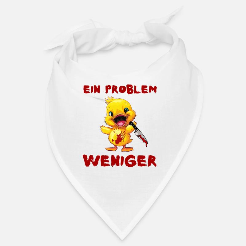 Ein Problem weniger - Ente mit Messer Halloween Bandana