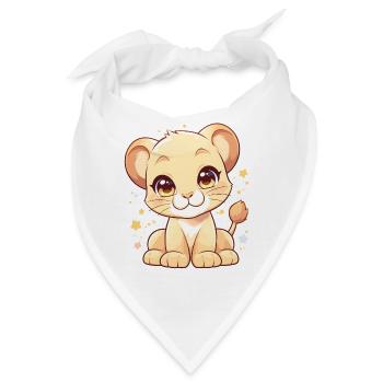 Lioness Löwinnen Löwin - Bandana - Weiß - Vorne