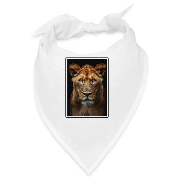 Lioness Löwinnen Löwin - Bandana - Weiß - Vorne